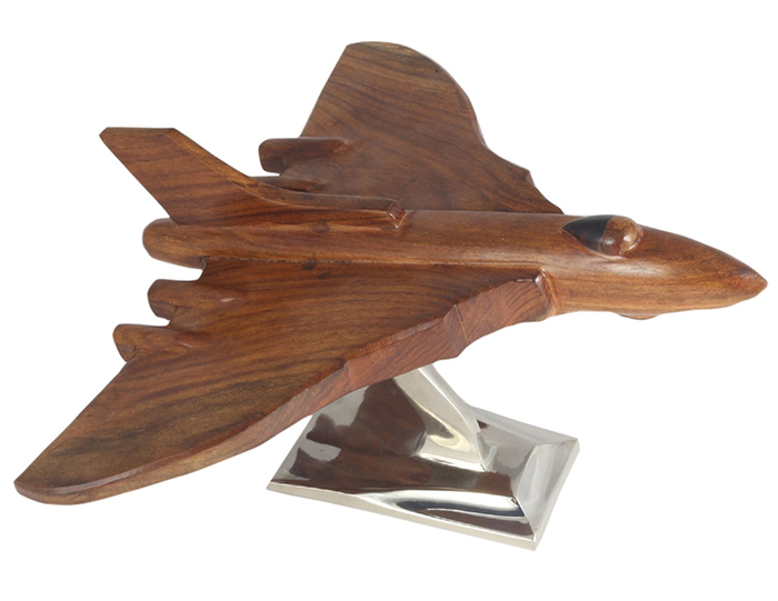 Wood Vulcan Plane With Aluminium Base - Click Image to Close